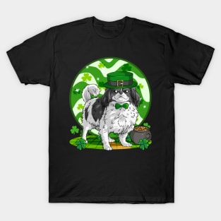 Japanese Chin Dog St Patricks Day Leprechaun T-Shirt